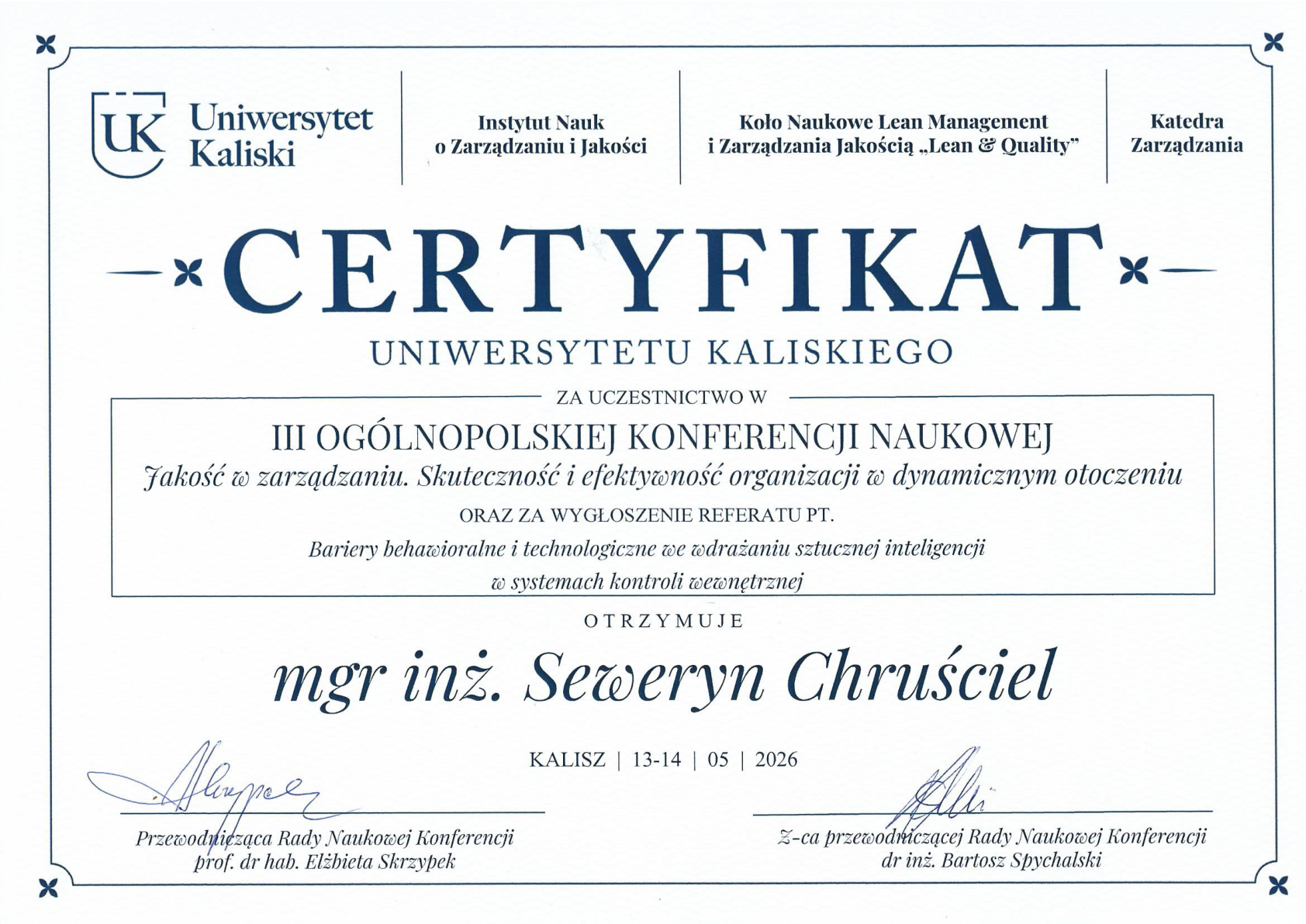 III Konferencja Naukowa